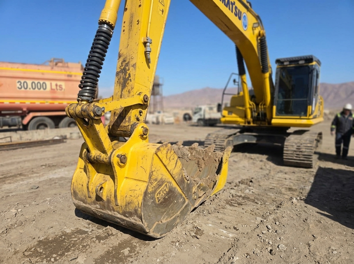 Excavadora Komatsu PC200 Brazo y Balde
